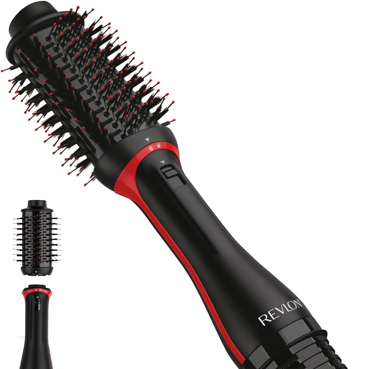 REVLON One Step Volumizer PLUS Hair Dryer and Styler | More Volume, Less Damage, and More Styling Control for Easy and Fast Salon-Style Blowouts, Plus Travel Friendly (Black)