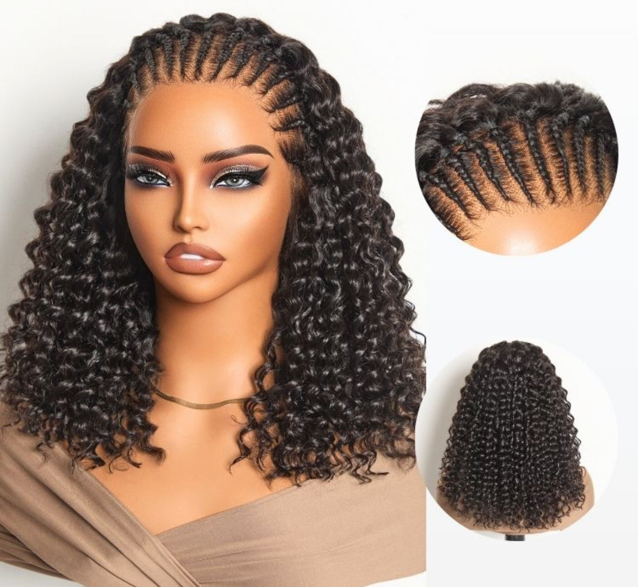 Full lace Boho Braided Wig