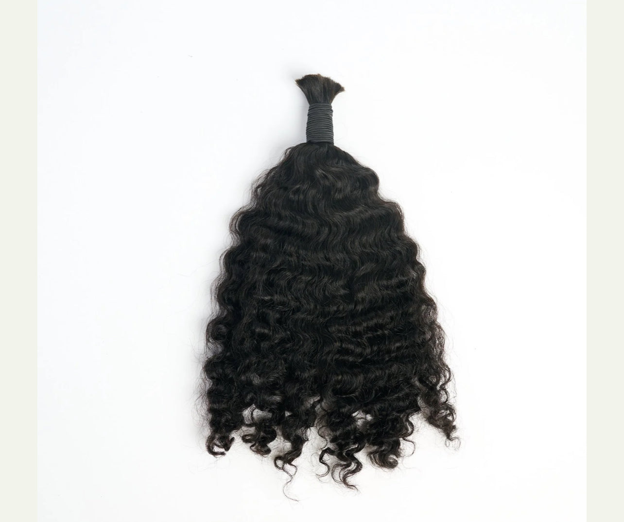 100% Human Hair Curly Bulk -- Pure Virgin Italy