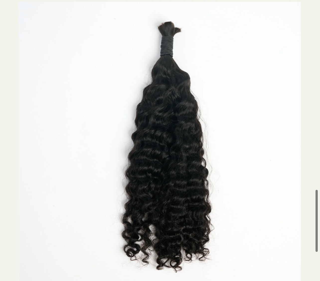 100% Human Hair Curly Bulk -- Pure Virgin Italy
