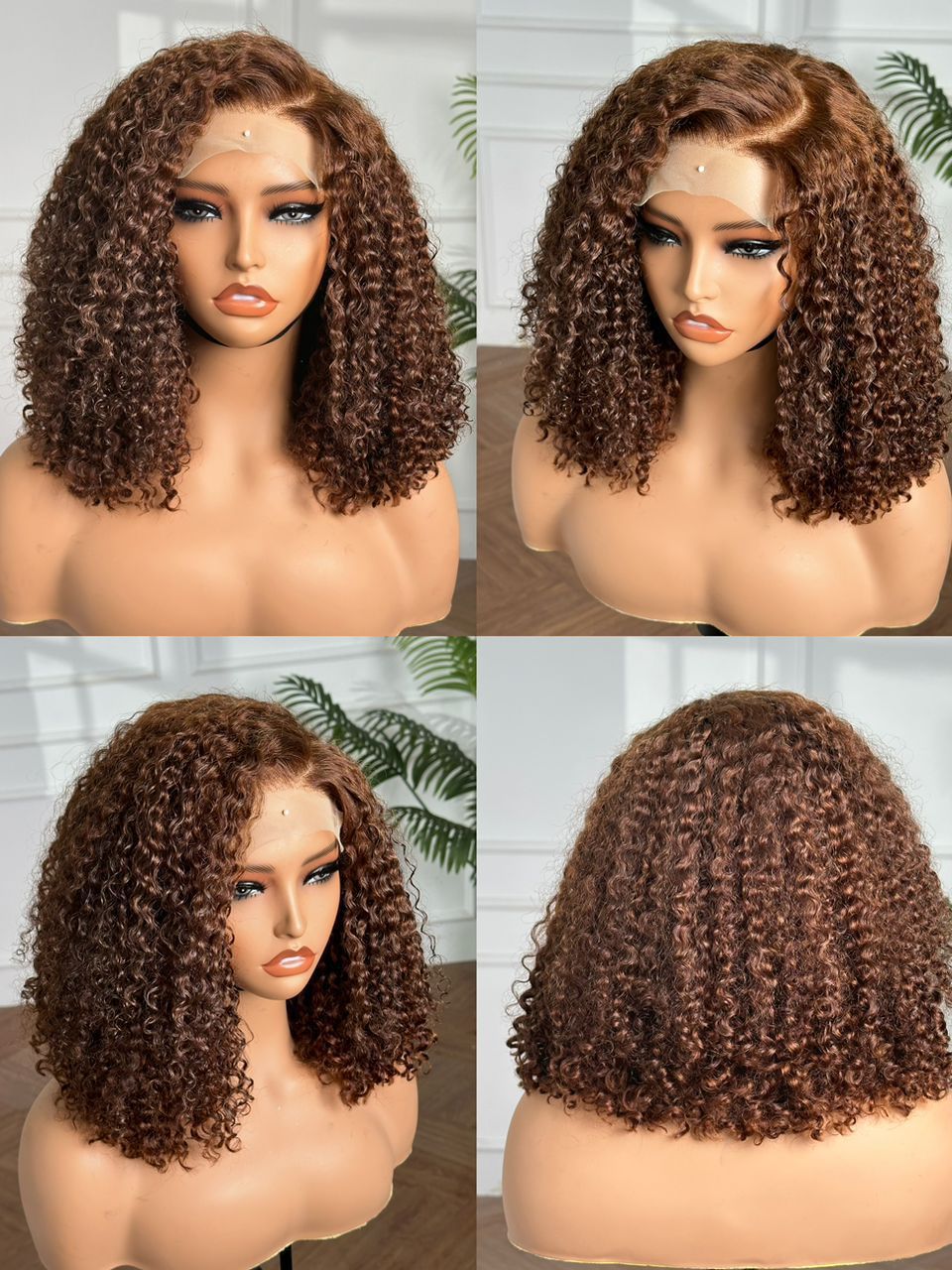 Mocha Posh Curl™ – 5×5 Lace Closure Wig (12″)