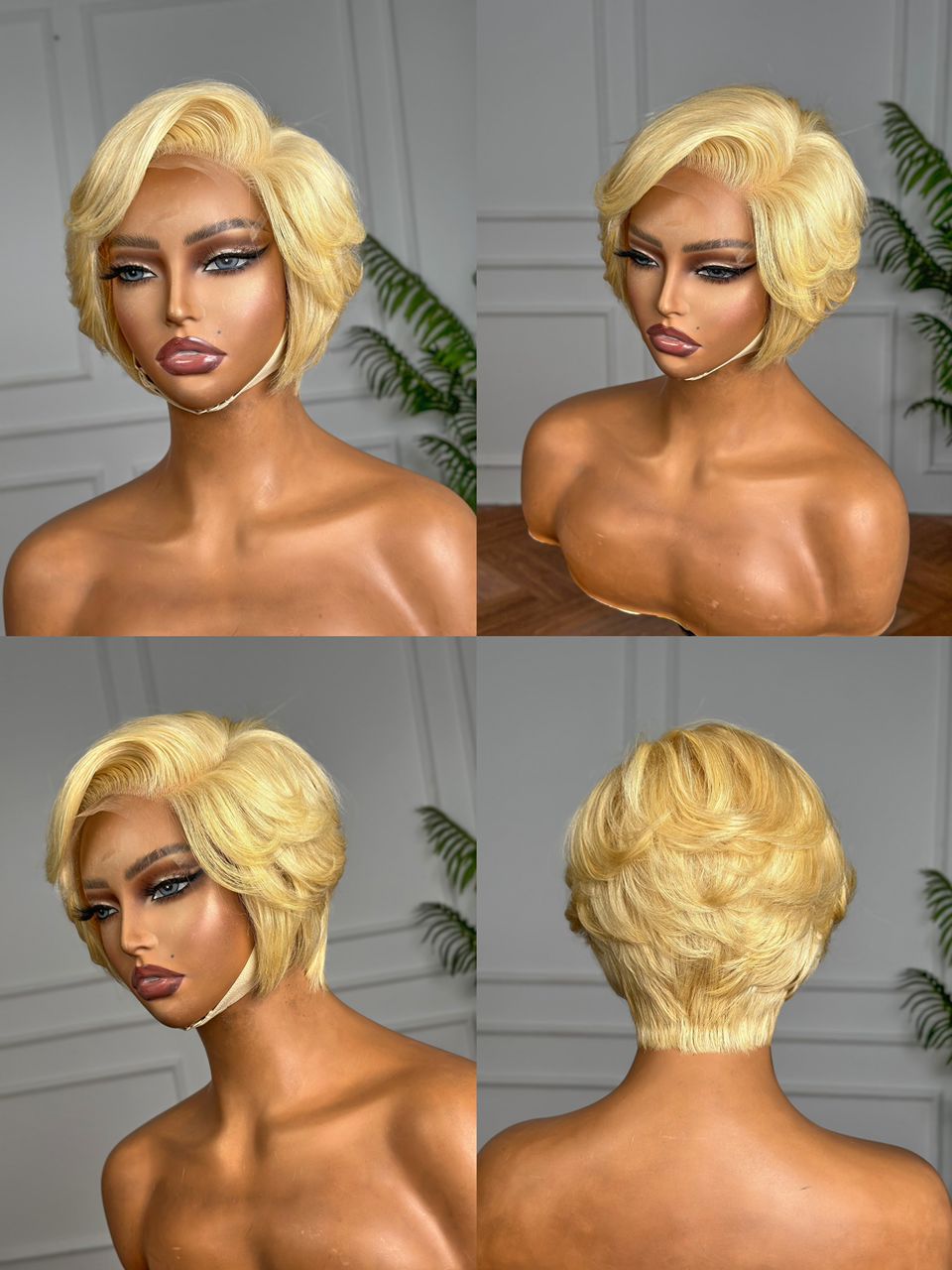 Luna Blonde Pixie™ – 6″ Lace Front Wig