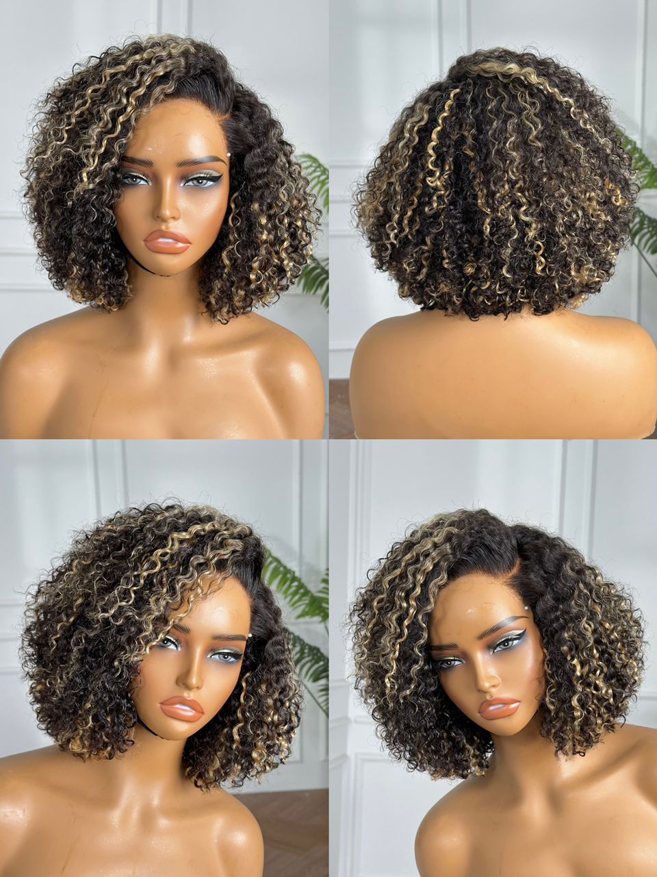 Color Deep Wave Mini Closure – 4” × 4” Lace Closure